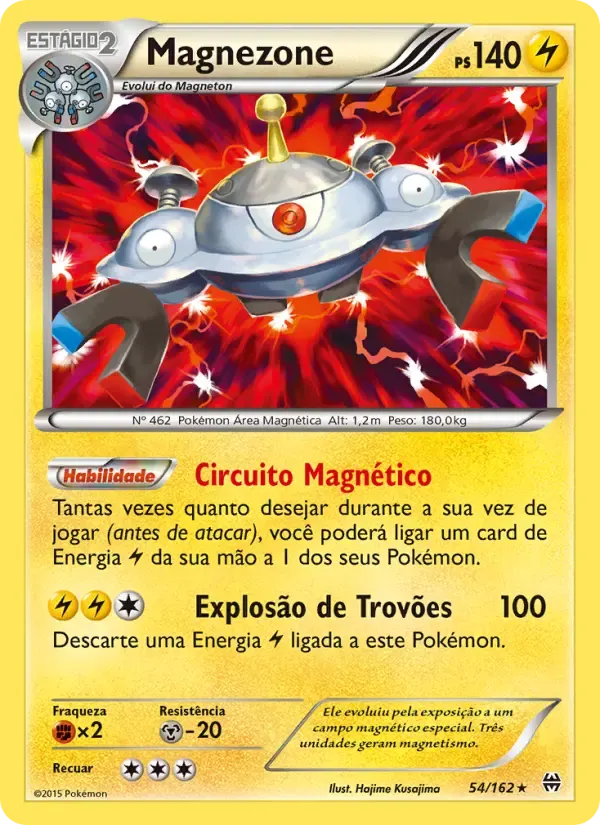 Magnezone — Turbo Revolução 54 Portuguese Pokémon card