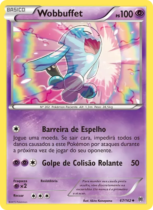 Wobbuffet — Turbo Revolução 67 Portuguese Pokémon card