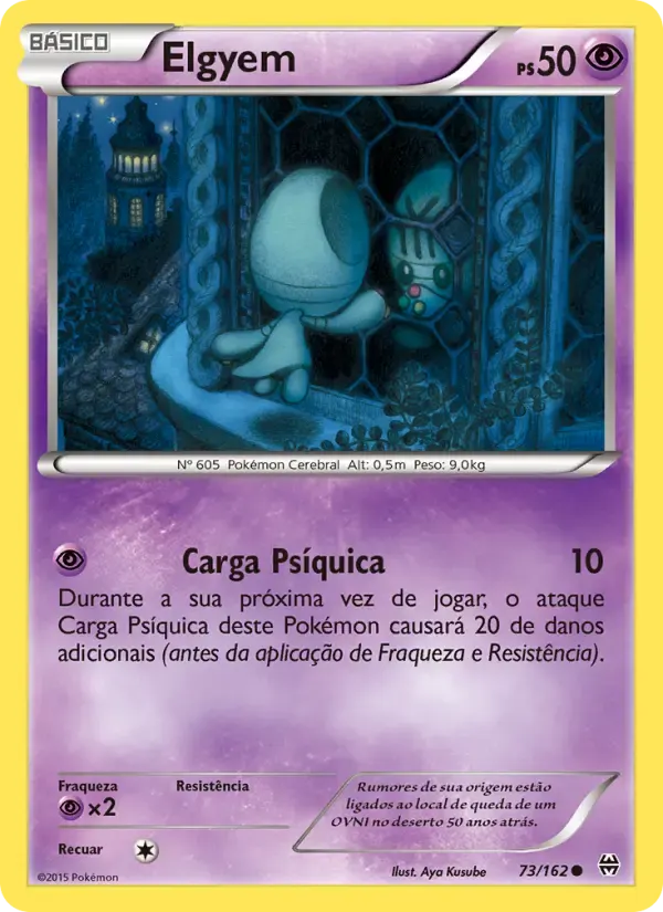 Elgyem — Turbo Revolução 73 Portuguese Pokémon card