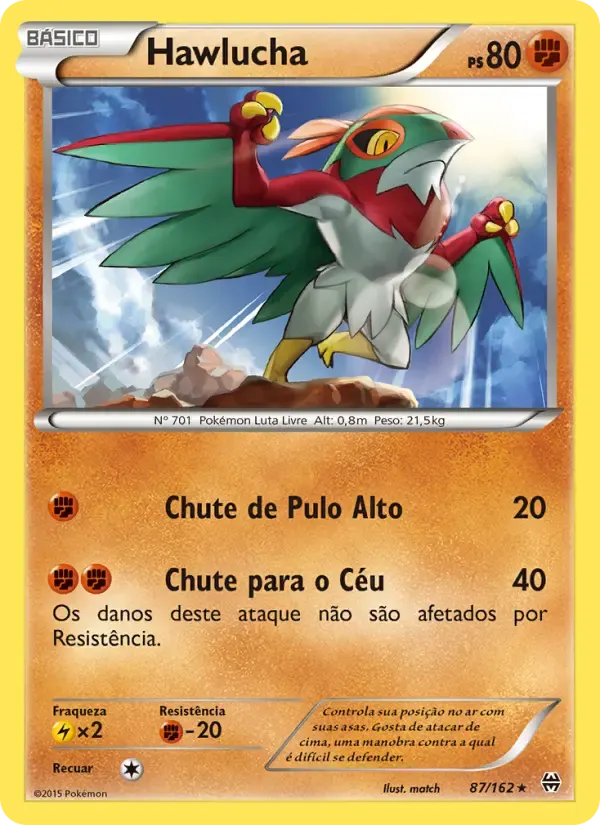 Hawlucha — Turbo Revolução 87 Portuguese Pokémon card