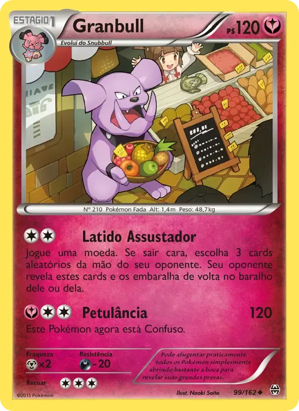 Granbull — Turbo Revolução 99 Portuguese Pokémon card