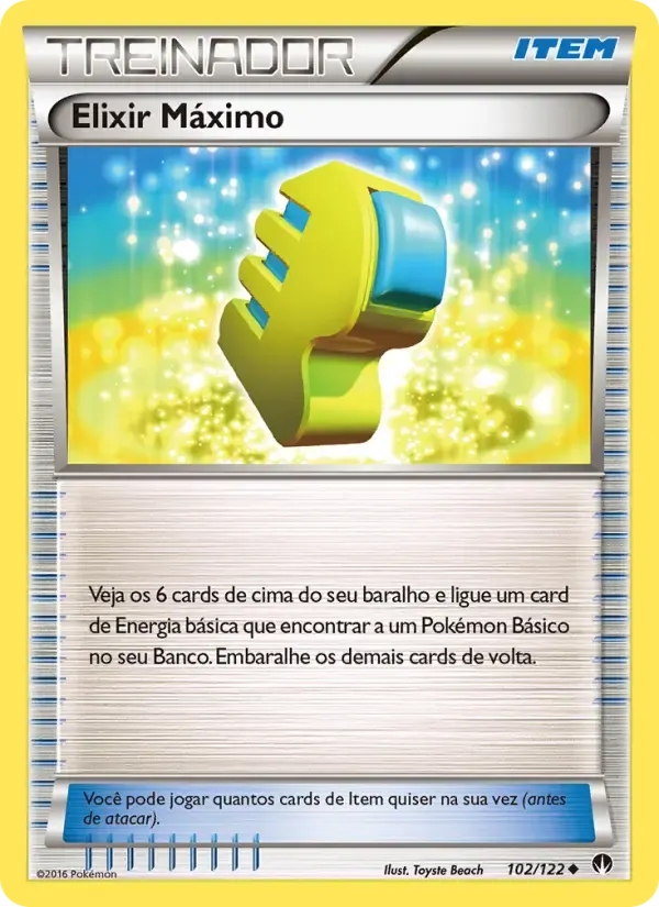 Elixir Máximo — Turbo Colisão 102 Portuguese Pokémon card