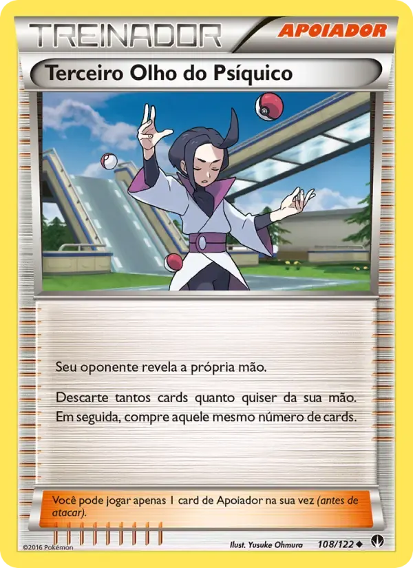 Terceiro Olho do Psíquico — Turbo Colisão 108 Portuguese Pokémon card