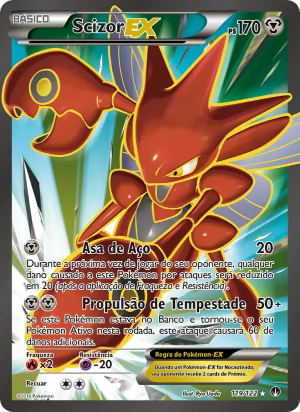 Scizor EX — Turbo Colisão 119 Portuguese Pokémon card