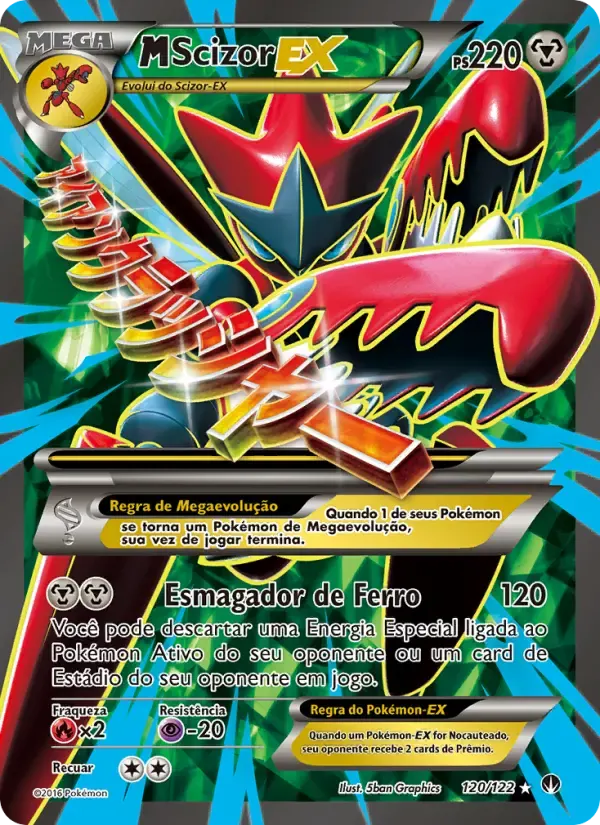M-Scizor EX — Turbo Colisão 120 Portuguese Pokémon card