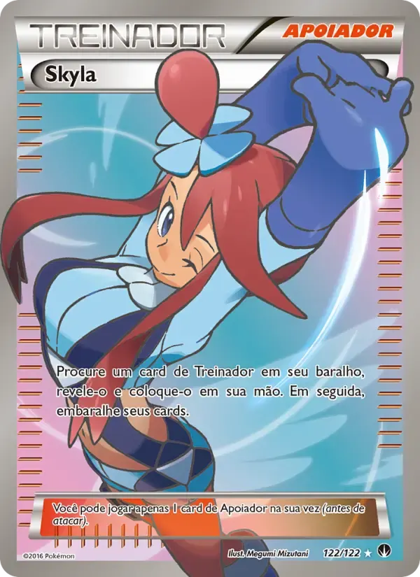Skyla — Turbo Colisão 122 Portuguese Pokémon card