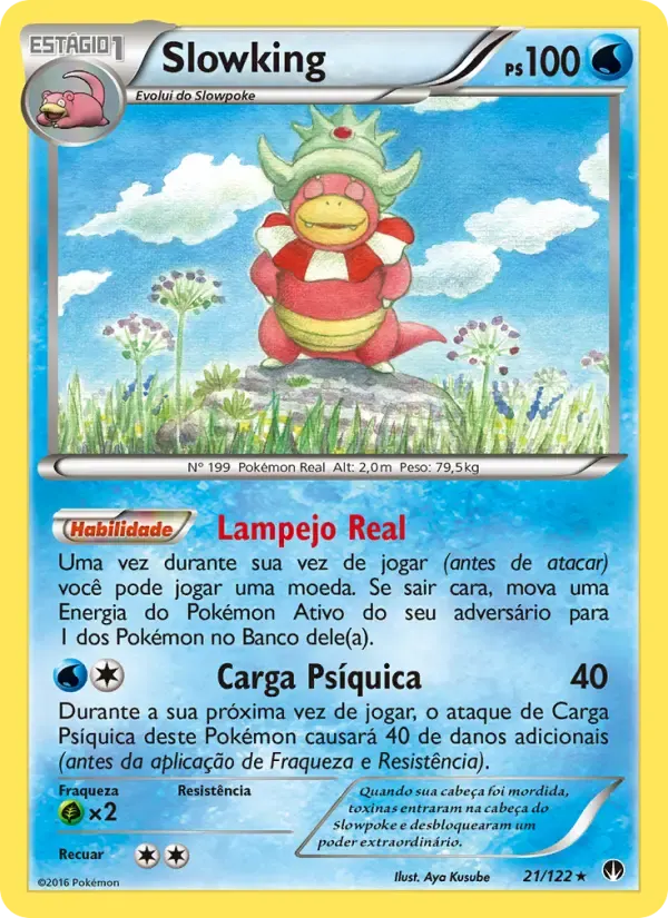 Slowking — Turbo Colisão 21 Portuguese Pokémon card