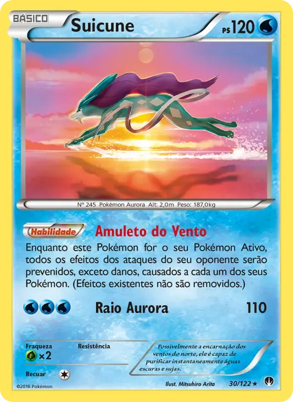 Suicune — Turbo Colisão 30 Portuguese Pokémon card