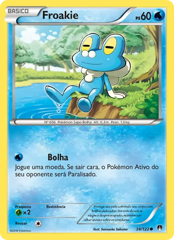 Froakie — Turbo Colisão 38 Portuguese Pokémon card