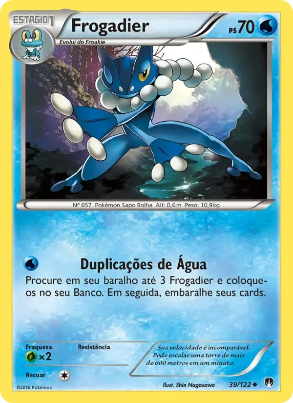 Frogadier — Turbo Colisão 39 Portuguese Pokémon card