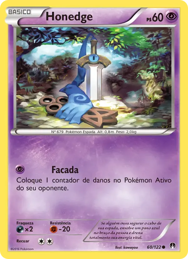 Honedge — Turbo Colisão 60 Portuguese Pokémon card