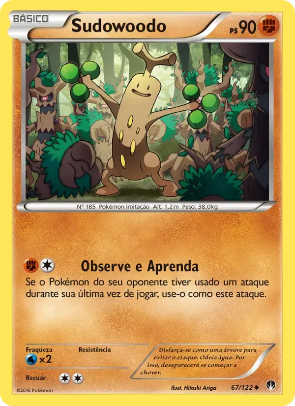 Sudowoodo — Turbo Colisão 67 Portuguese Pokémon card