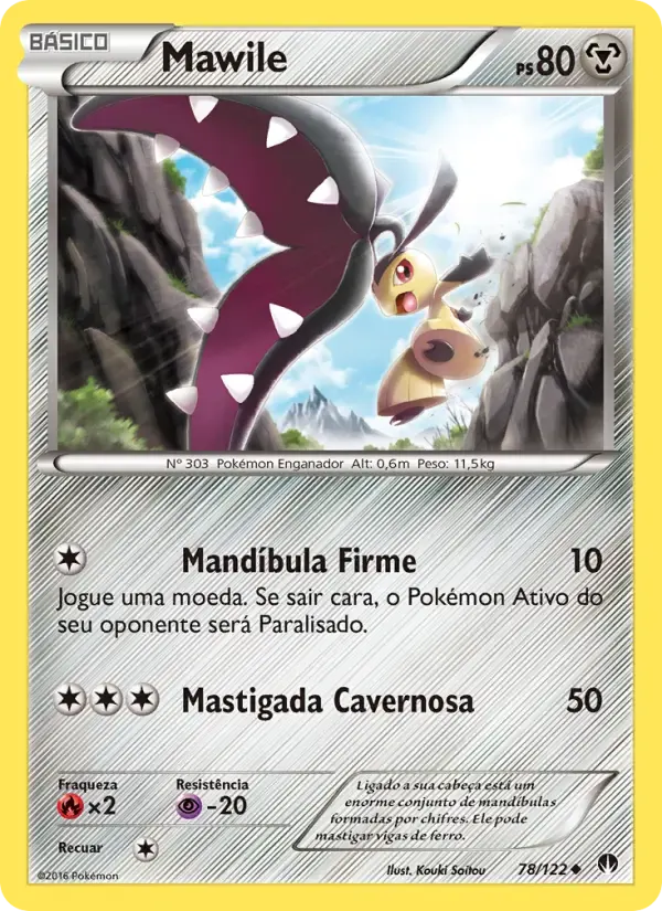 Mawile — Turbo Colisão 78 Portuguese Pokémon card
