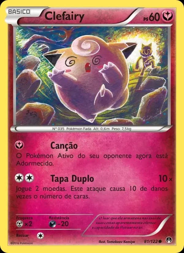 Clefairy — Turbo Colisão 81 Portuguese Pokémon card