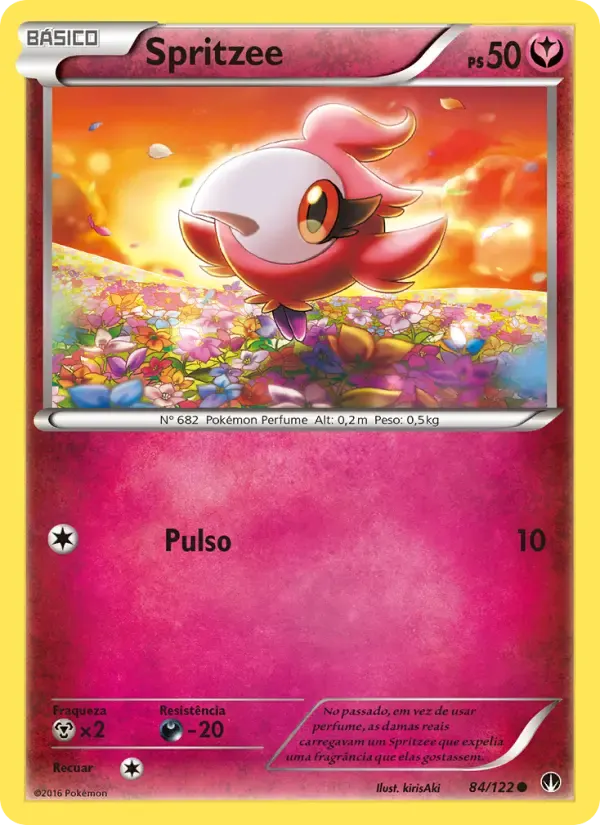 Spritzee — Turbo Colisão 84 Portuguese Pokémon card