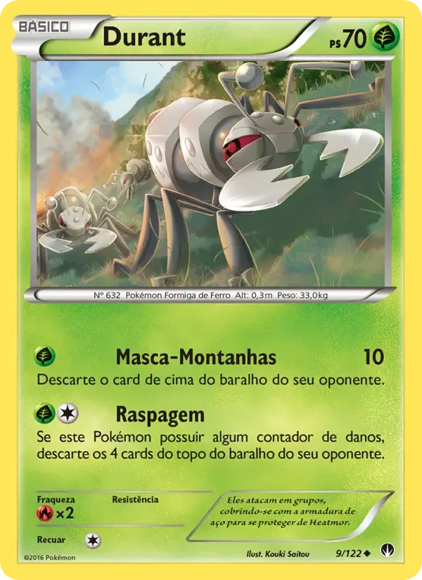 Durant — Turbo Colisão 9 Portuguese Pokémon card
