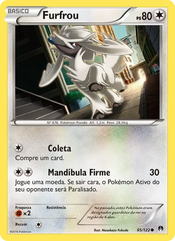 Furfrou — Turbo Colisão 95 Portuguese Pokémon card