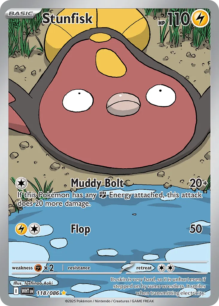 Stunfisk — White Flare 118 Pokémon card