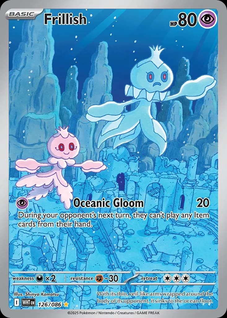 Frillish — White Flare 126 Pokémon card