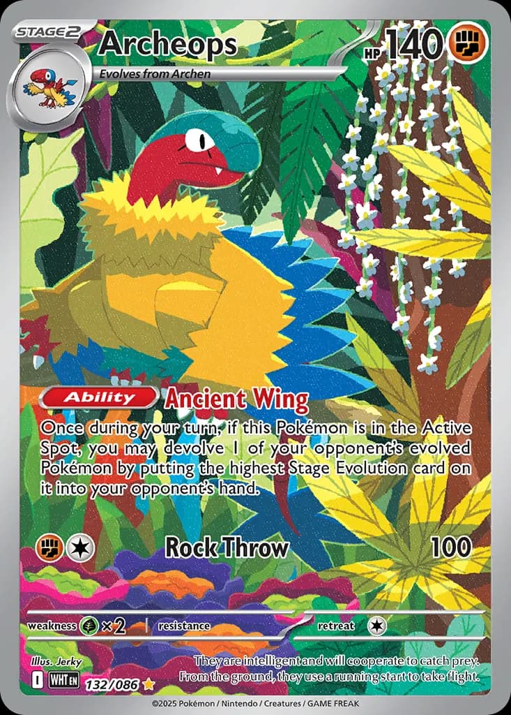 Archeops — White Flare 132 Pokémon card