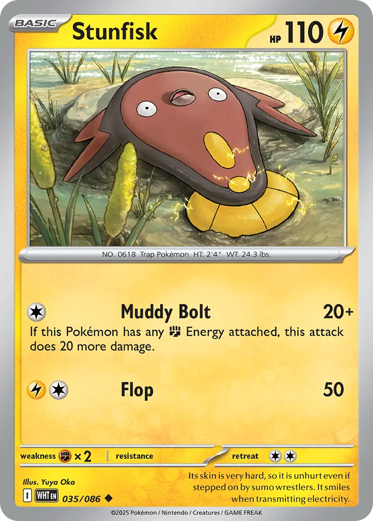 Stunfisk — White Flare 35 Pokémon card