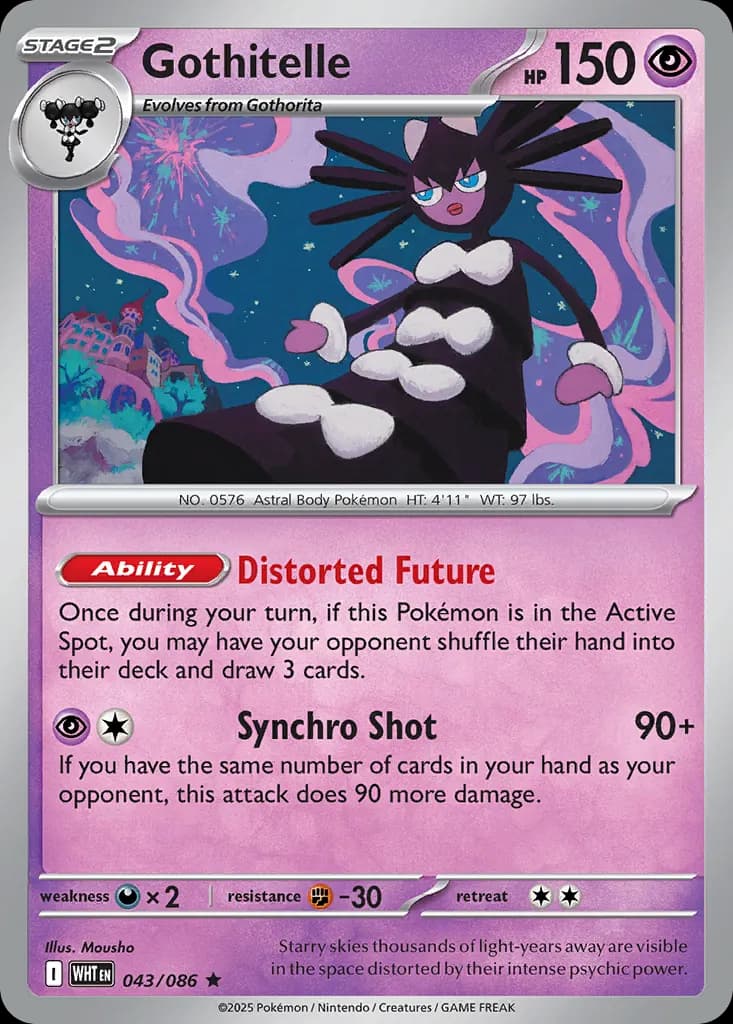 Gothitelle — White Flare 43 Pokémon card