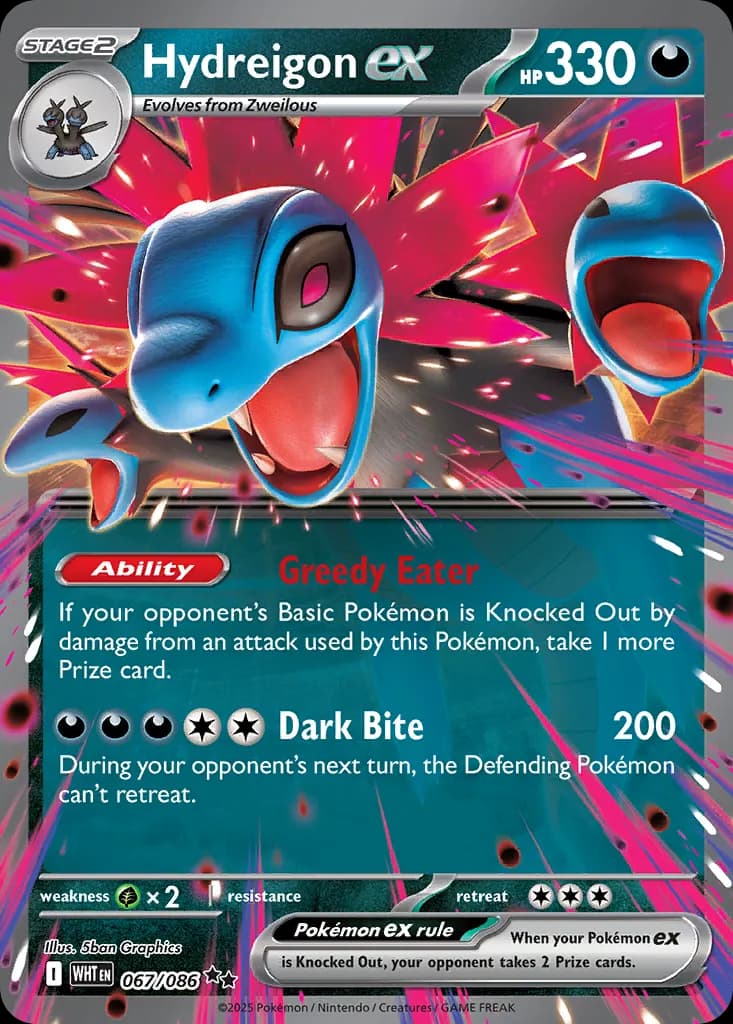 Hydreigon ex — White Flare 67 Pokémon card