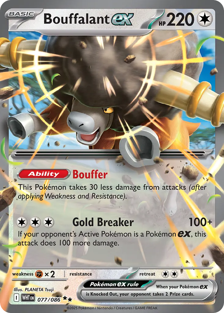 Bouffalant ex — White Flare 77 Pokémon card