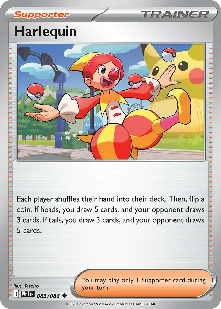 Harlequin — White Flare 83 Pokémon card