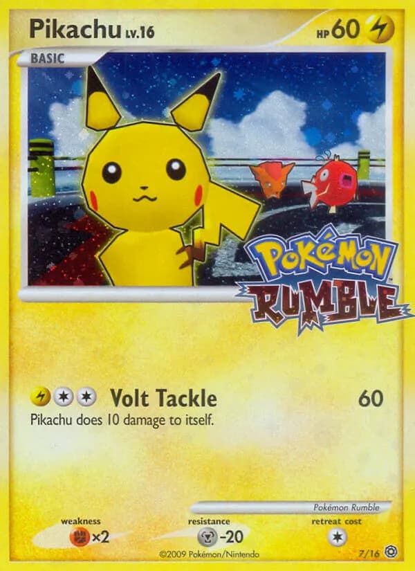 Pikachu — Pokémon Rumble 7 Pokémon card