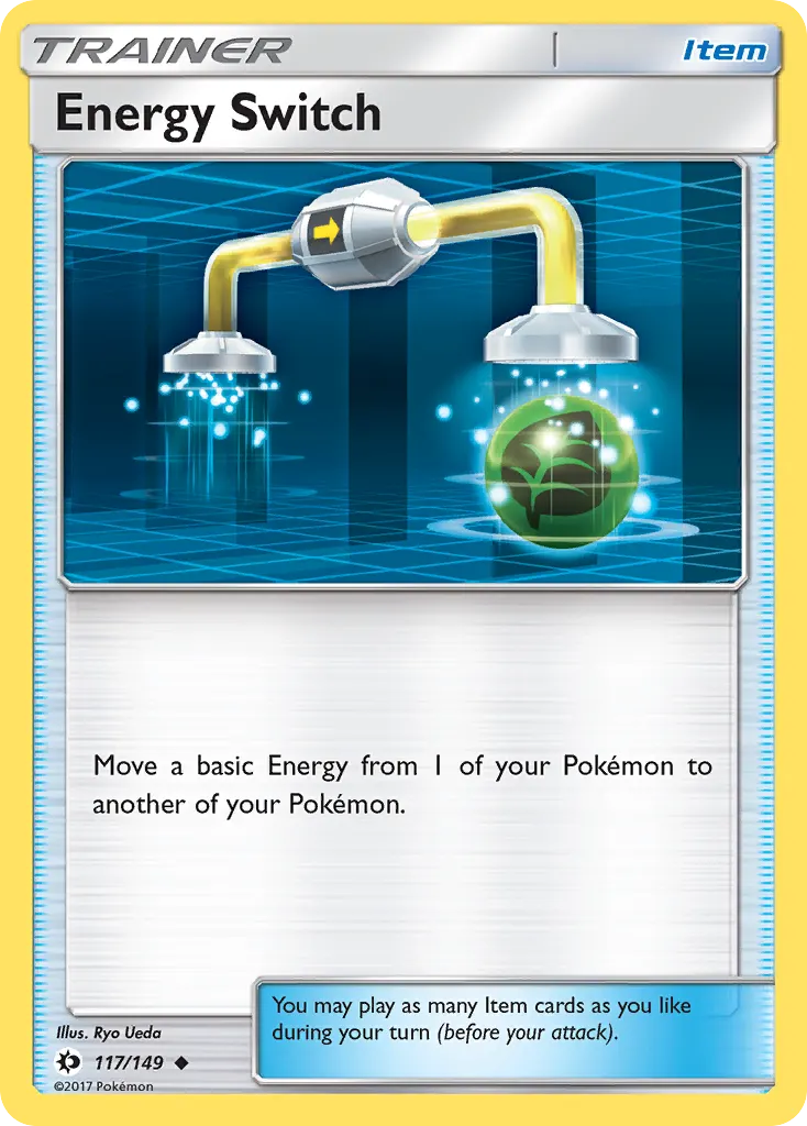 Energy Switch — Sun & Moon 117 Pokémon card
