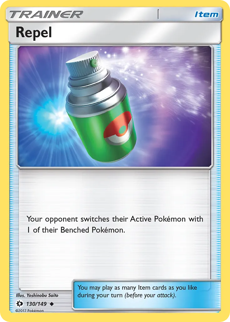 Repel — Sun & Moon 130 Pokémon card