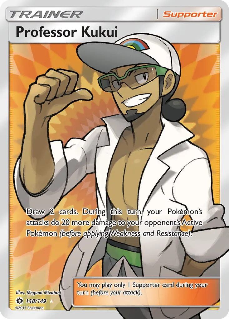 Professor Kukui — Sun & Moon 148 Pokémon card