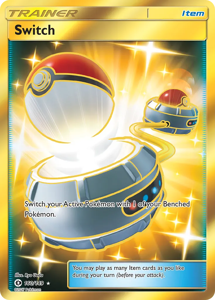 Switch — Sun & Moon 160 Pokémon card