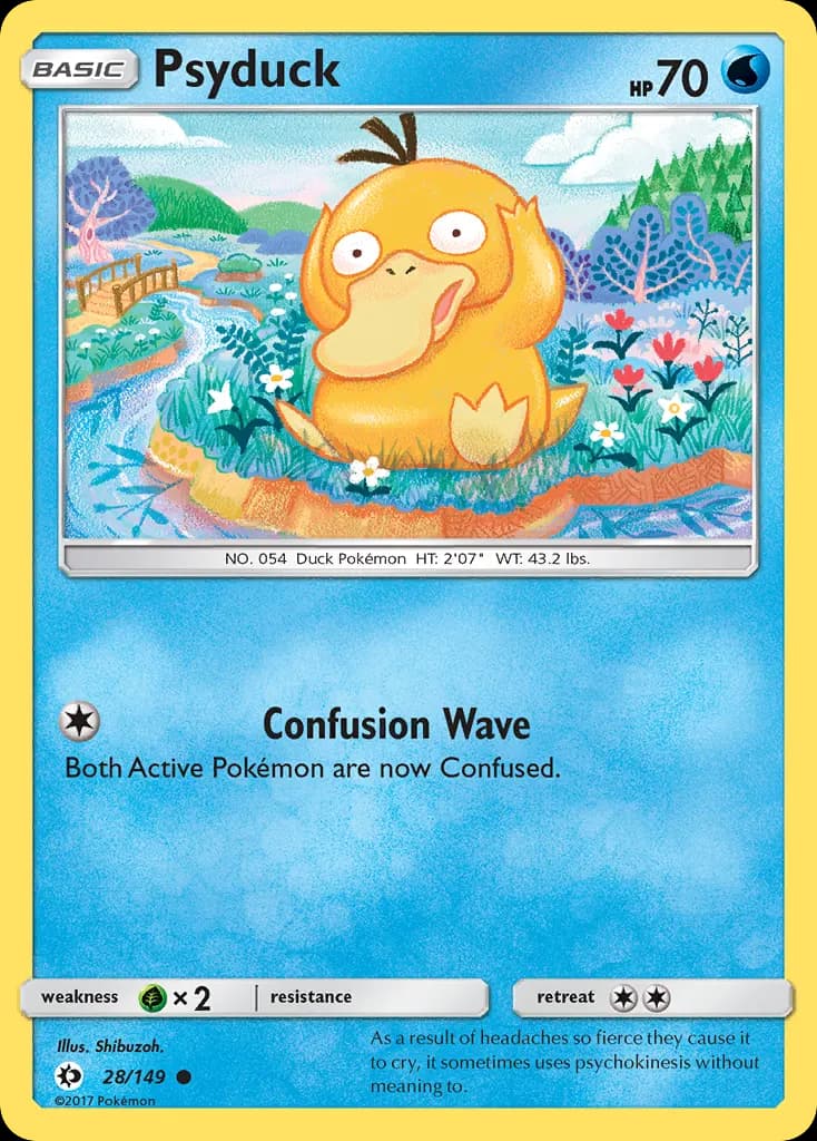 Psyduck — Sun & Moon 28 Pokémon card