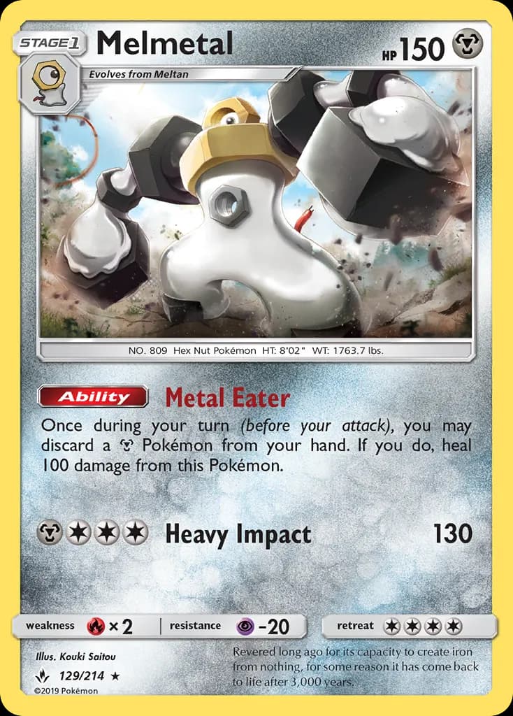 Melmetal — Unbroken Bonds 129 Pokémon card
