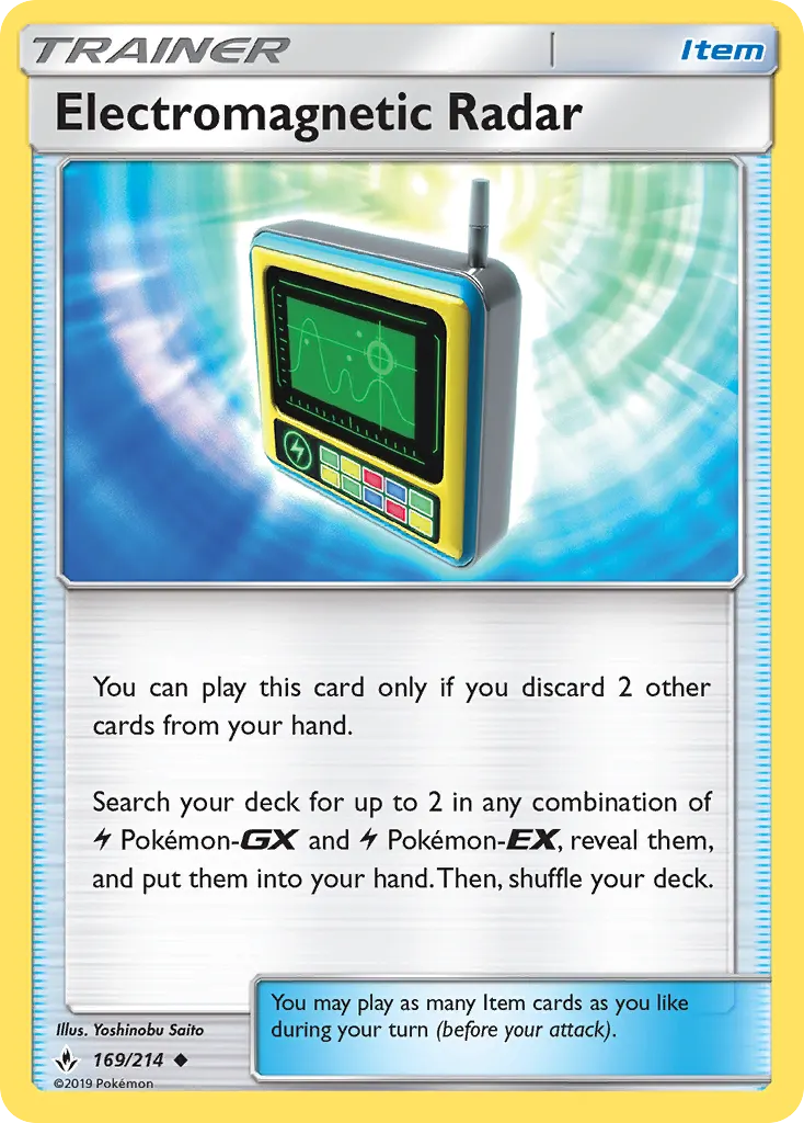 Electromagnetic Radar — Unbroken Bonds 169 Pokémon card