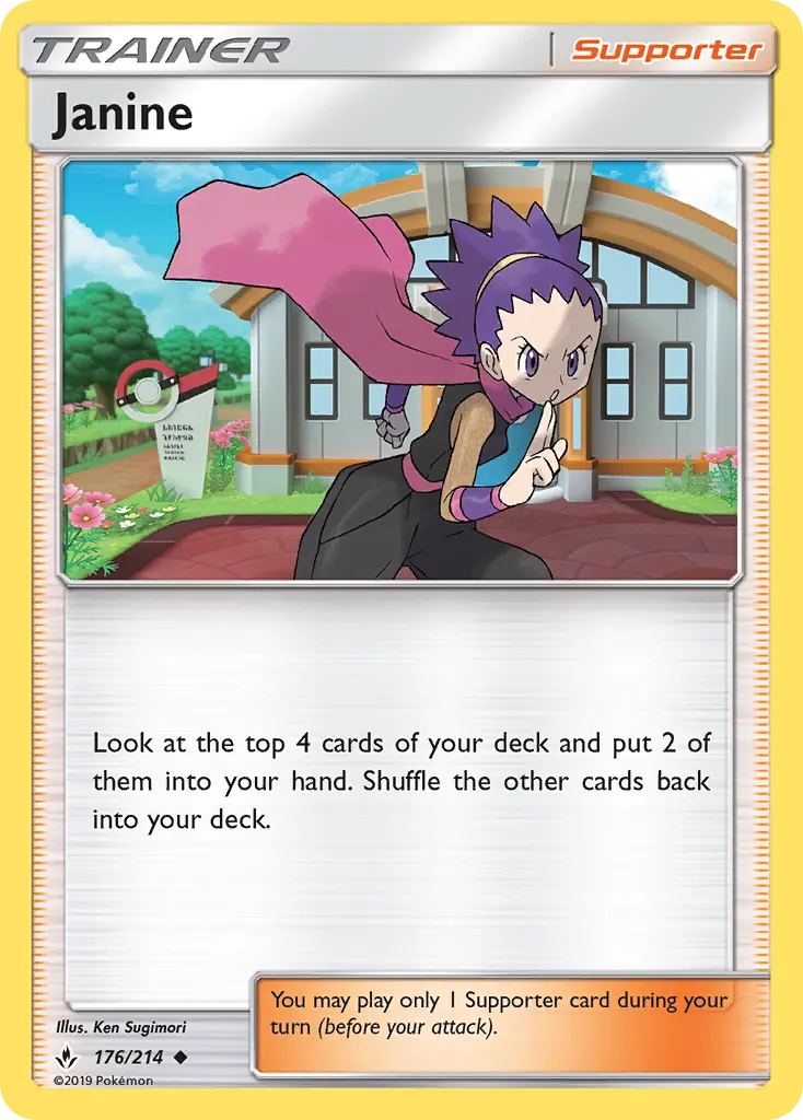Janine — Unbroken Bonds 176 Pokémon card