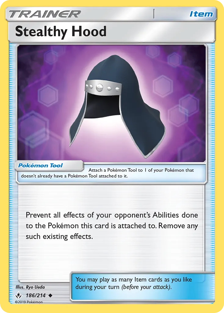 Stealthy Hood — Unbroken Bonds 186 Pokémon card