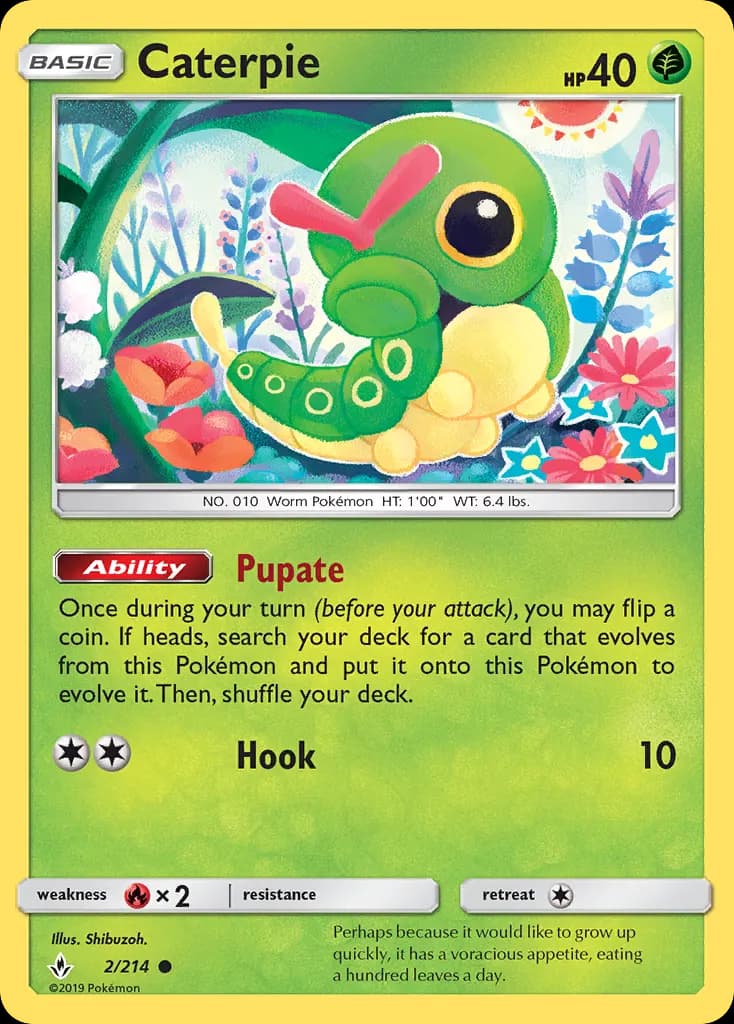 Caterpie — Unbroken Bonds 2 Pokémon card