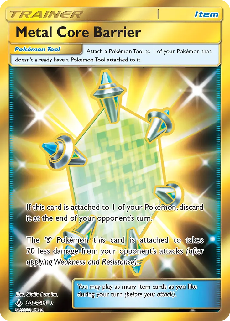 Metal Core Barrier — Unbroken Bonds 232 Pokémon card