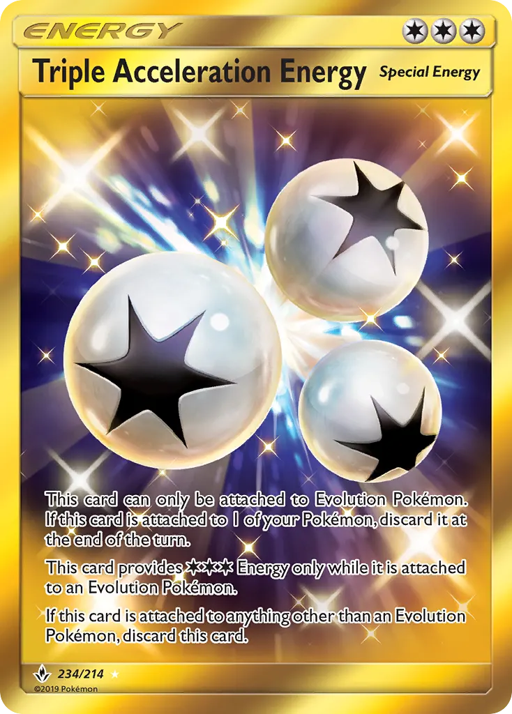 Triple Acceleration Energy — Unbroken Bonds 234 Pokémon card