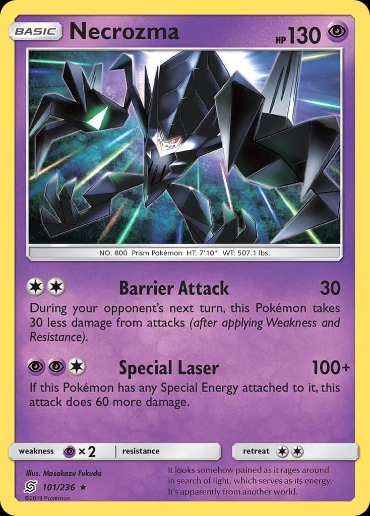 Necrozma — Unified Minds 101 Pokémon card