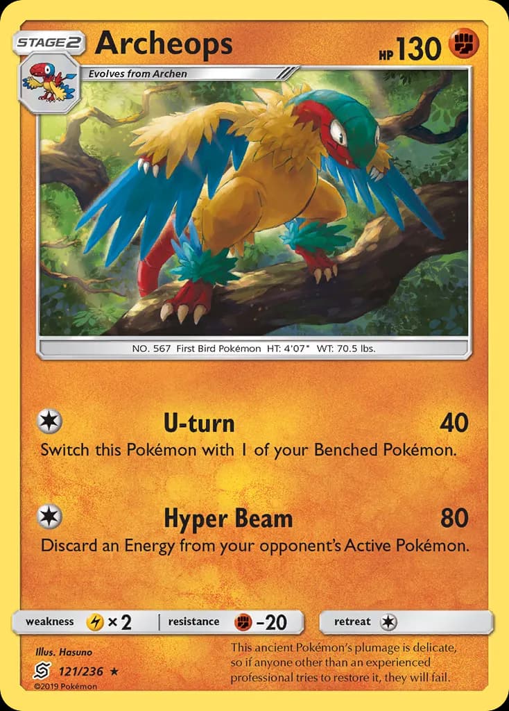 Archeops — Unified Minds 121 Pokémon card