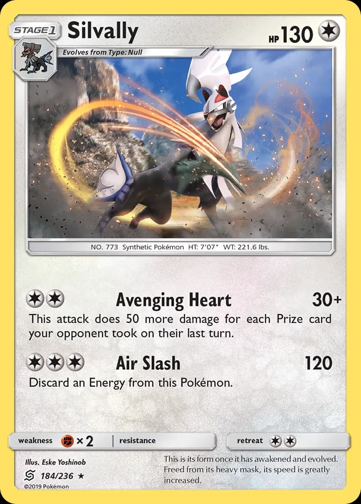 Silvally — Unified Minds 184 Pokémon card