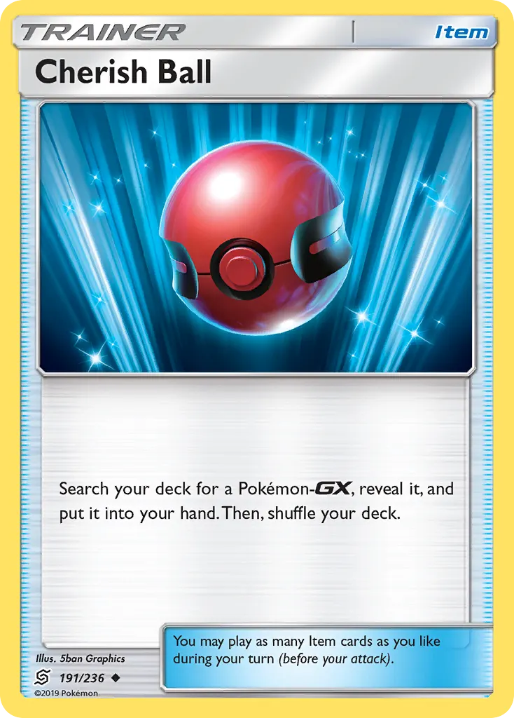 Cherish Ball — Unified Minds 191 Pokémon card
