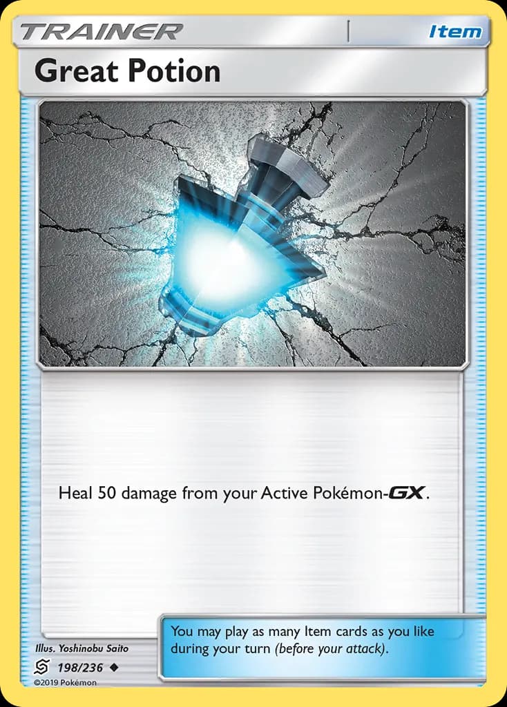 Great Potion — Unified Minds 198 Pokémon card