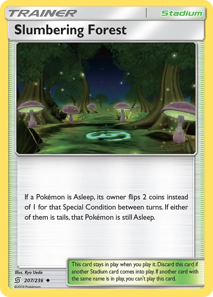 Slumbering Forest — Unified Minds 207 Pokémon card