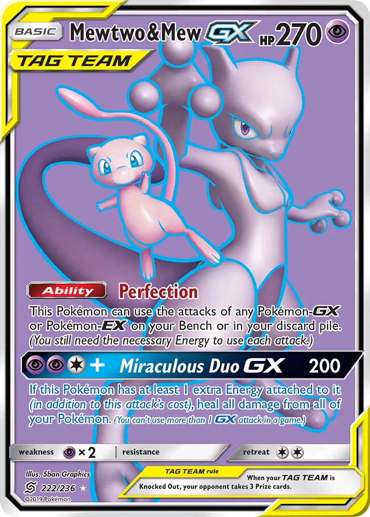 Mewtwo & Mew-GX — Unified Minds PSA 9 price guide