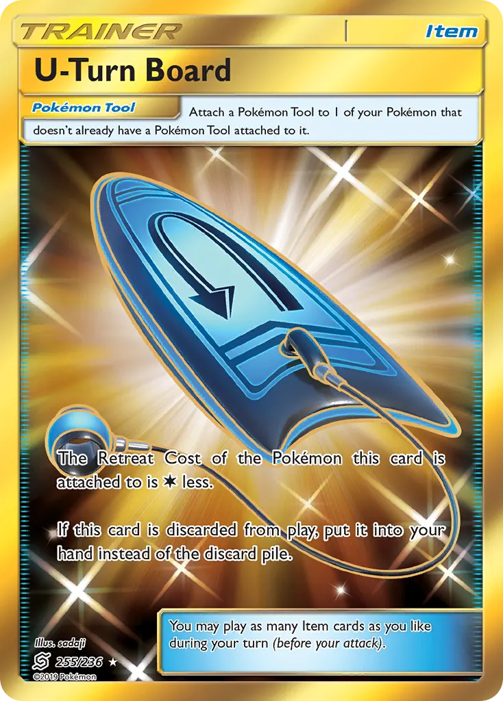U-Turn Board — Unified Minds 255 Pokémon card